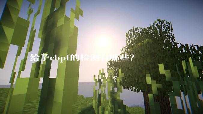 给予ebpf的检测有哪些？